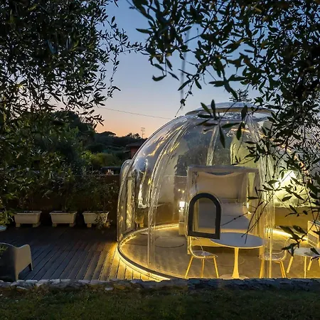 Campismo de Luxo Bubble Pegasus Blue E Bubble Volans Monte Marcello